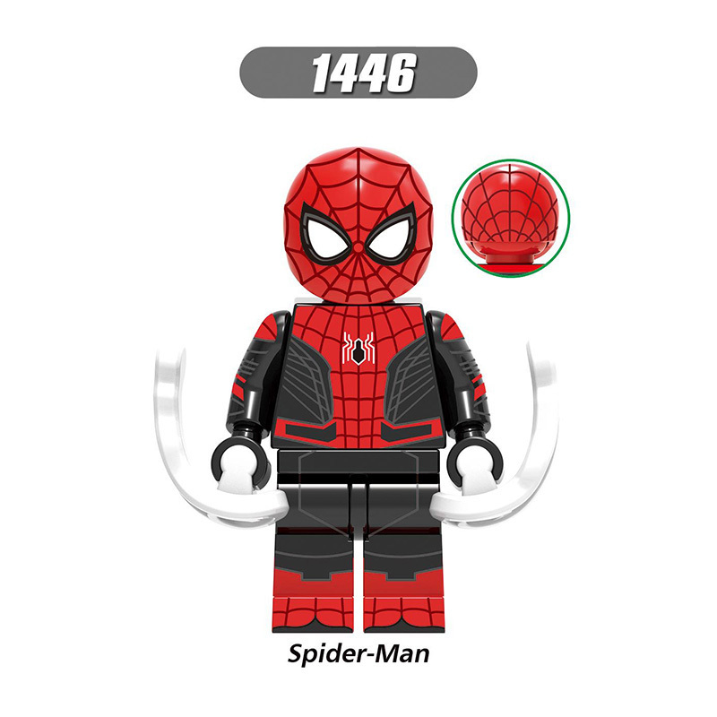 X0280 Super Heroes Marvel Avengers Spider-Man Series Agent Venom Minifigures Building Blocks Movies Stealth Suit Action Mini Figures Assemble DIY MOC Accessories Bricks Educational Toys Gift for Children