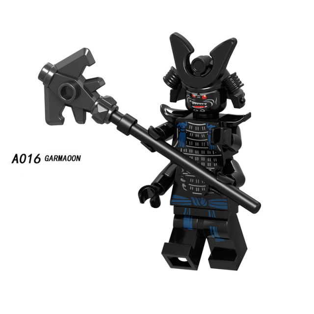 A009-016 Enter the Ninjanomicon Masters of Spinjitzu Cartoon Game Minifigures Building Blocks Snake Jaguar Luke Cunningham Ultra Violet Hutchins Chopper Maroon MR.E Misako Garmaoon  Action Mini Figures Assemble DIY Bricks Educational Toy