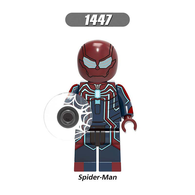 X0280 Super Heroes Marvel Avengers Spider-Man Series Agent Venom Minifigures Building Blocks Movies Stealth Suit Action Mini Figures Assemble DIY MOC Accessories Bricks Educational Toys Gift for Children