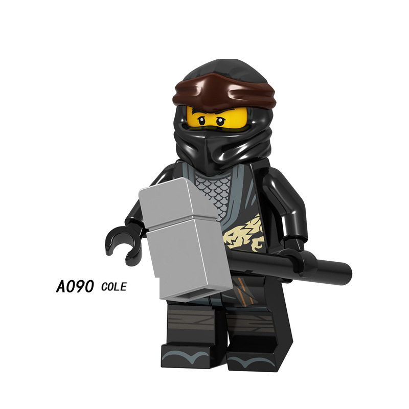 A090-097 Cole Jay Chokun Zane Chop'Rai Kai Lloyd Nya Cartoon Game Minifigures Building Blocks Mini Action Figures Assemble MOC DIY Weapon Sword Game Bricks Educational Toys Gift for Children Boys Kids
