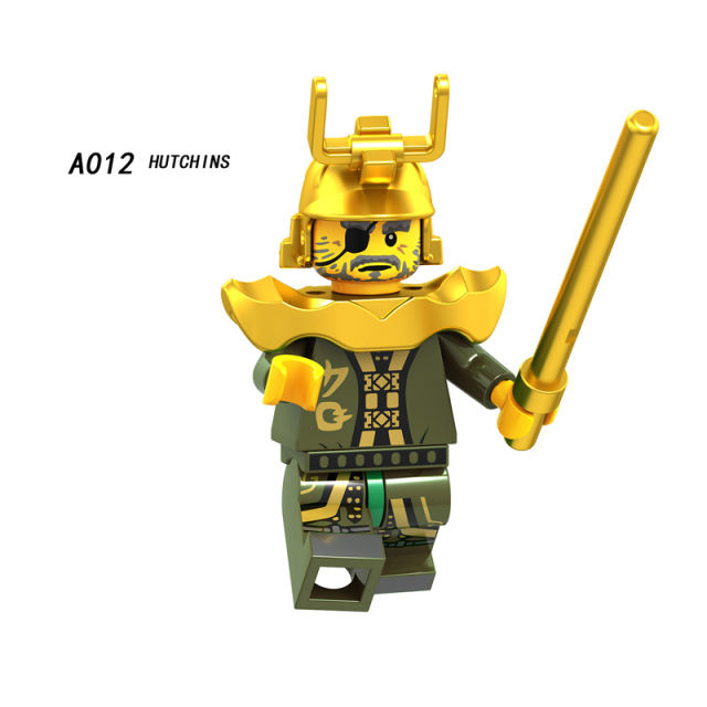 A009-016 Enter the Ninjanomicon Masters of Spinjitzu Cartoon Game Minifigures Building Blocks Snake Jaguar Luke Cunningham Ultra Violet Hutchins Chopper Maroon MR.E Misako Garmaoon  Action Mini Figures Assemble DIY Bricks Educational Toy