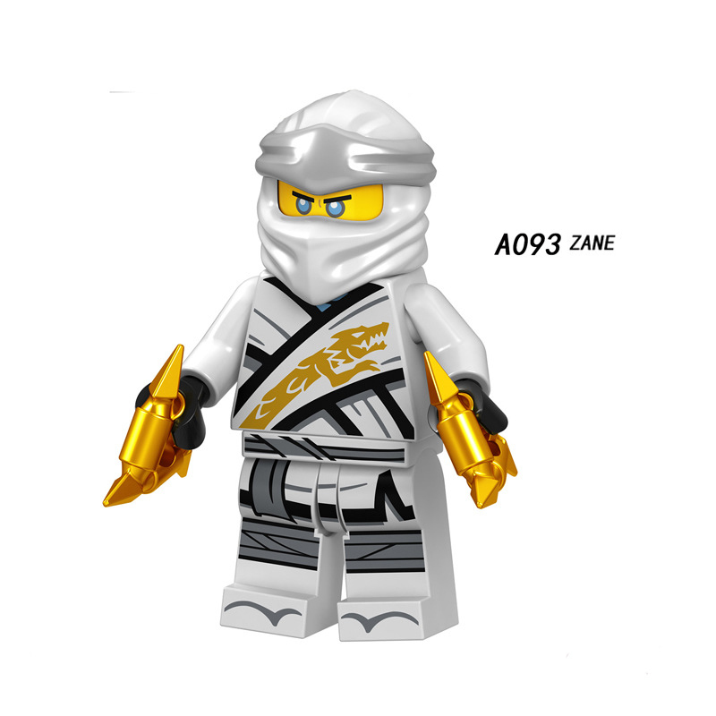 A090-097 Cole Jay Chokun Zane Chop'Rai Kai Lloyd Nya Cartoon Game Minifigures Building Blocks Mini Action Figures Assemble MOC DIY Weapon Sword Game Bricks Educational Toys Gift for Children Boys Kids