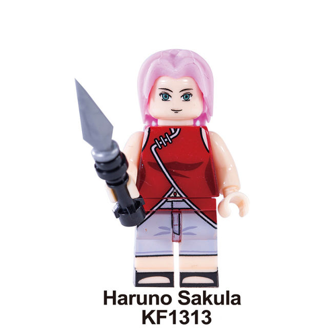 KF6112 NARUTO Anime Minifigures Building Blocks Uzumaki Boruto Mitsuki Gaara Namikaze Minato Senju Hashirama Senju Tobirama Haruno Sakula Pain Action Mini Figures Gun Weapo Assemble DIY Bricks Educational Toys Gift for Children