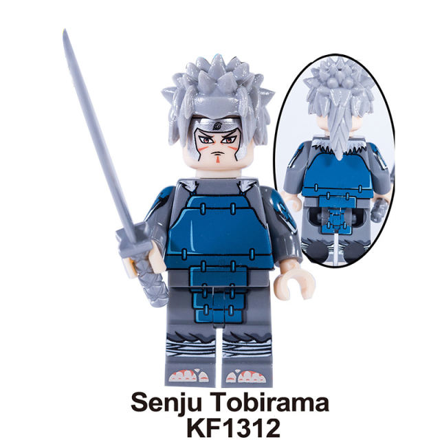 KF6112 NARUTO Anime Minifigures Building Blocks Uzumaki Boruto Mitsuki Gaara Namikaze Minato Senju Hashirama Senju Tobirama Haruno Sakula Pain Action Mini Figures Gun Weapo Assemble DIY Bricks Educational Toys Gift for Children