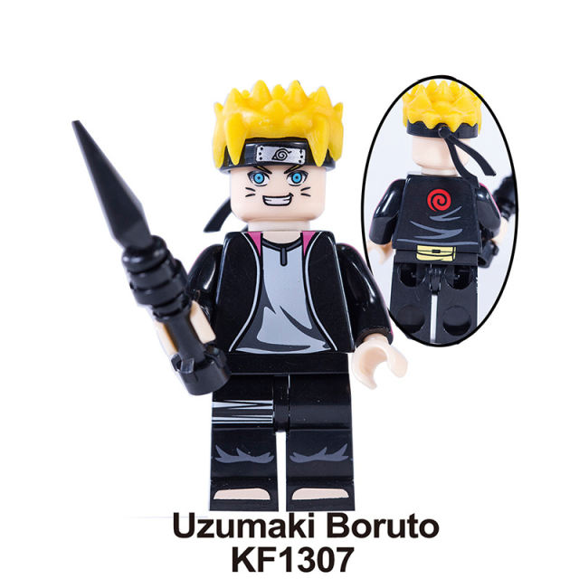 KF6112 NARUTO Anime Minifigures Building Blocks Uzumaki Boruto Mitsuki Gaara Namikaze Minato Senju Hashirama Senju Tobirama Haruno Sakula Pain Action Mini Figures Gun Weapo Assemble DIY Bricks Educational Toys Gift for Children