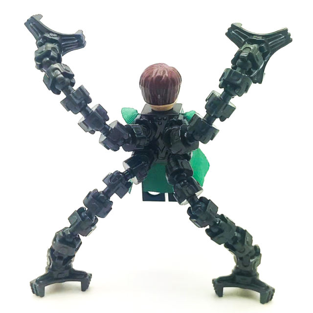 XH1833 Super Heroes Marvel Justice League Doc Ock Minifigures Building Blocks Spider-Man Doctor Octopus Otto Gunther Octavius Action Figures Bricks Educational Toys