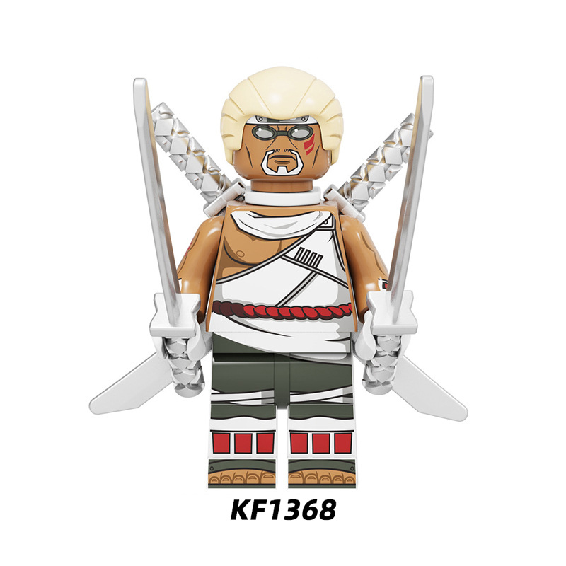 KF6119 NARUTO Anime Minifigures Building Blocks Uchiha Obito Killer Bee Sandaime Raikage Hyūga Hinata Action Mini Figures Assemble MOC DIY Movies Bricks Educational Toys Gift for Children Boys Kids