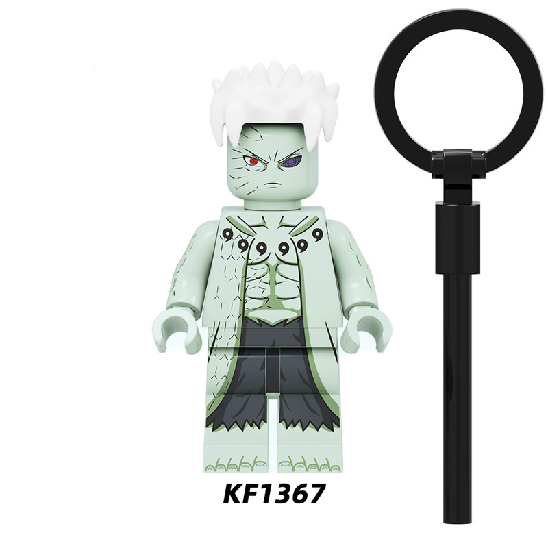 KF6119 NARUTO Anime Minifigures Building Blocks Uchiha Obito Killer Bee Sandaime Raikage Hyūga Hinata Action Mini Figures Assemble MOC DIY Movies Bricks Educational Toys Gift for Children Boys Kids