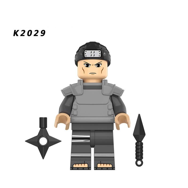 KDL804 NARUTO Anime Minifigures Building Blocks Ninja Shisui Inuzuka Kiba Might Guy エビス Cartoon Action Mini Figures Assemble MOC DIY Weapon Darts Bricks Educational Toys Gift for Children Boys Kids