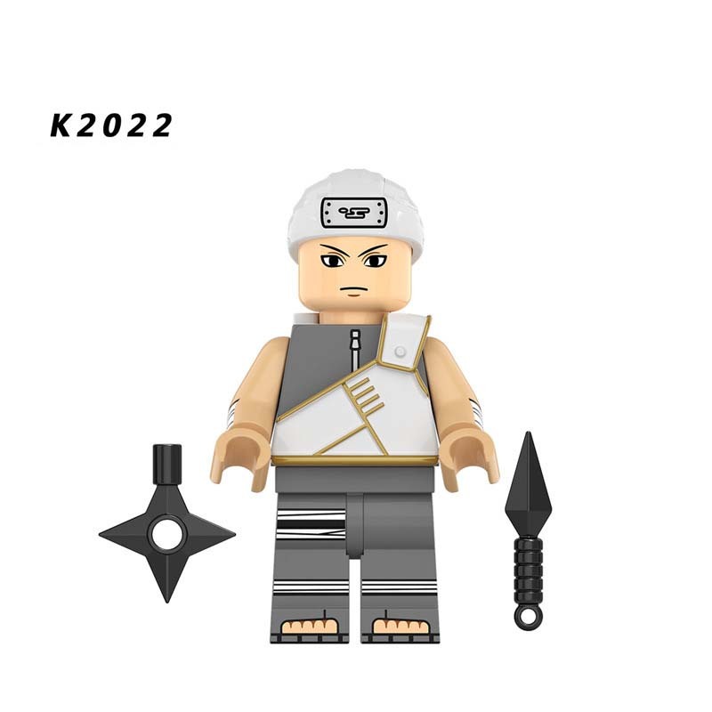 KDL804 NARUTO Anime Minifigures Building Blocks Ninja Shisui Inuzuka Kiba Might Guy エビス Cartoon Action Mini Figures Assemble MOC DIY Weapon Darts Bricks Educational Toys Gift for Children Boys Kids