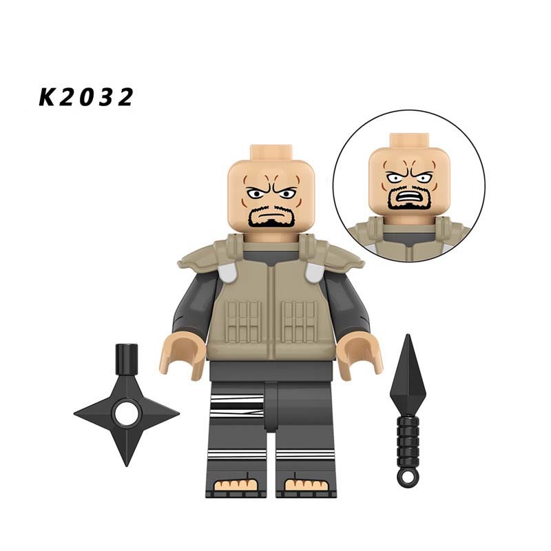 KDL804 NARUTO Anime Minifigures Building Blocks Ninja Shisui Inuzuka Kiba Might Guy エビス Cartoon Action Mini Figures Assemble MOC DIY Weapon Darts Bricks Educational Toys Gift for Children Boys Kids