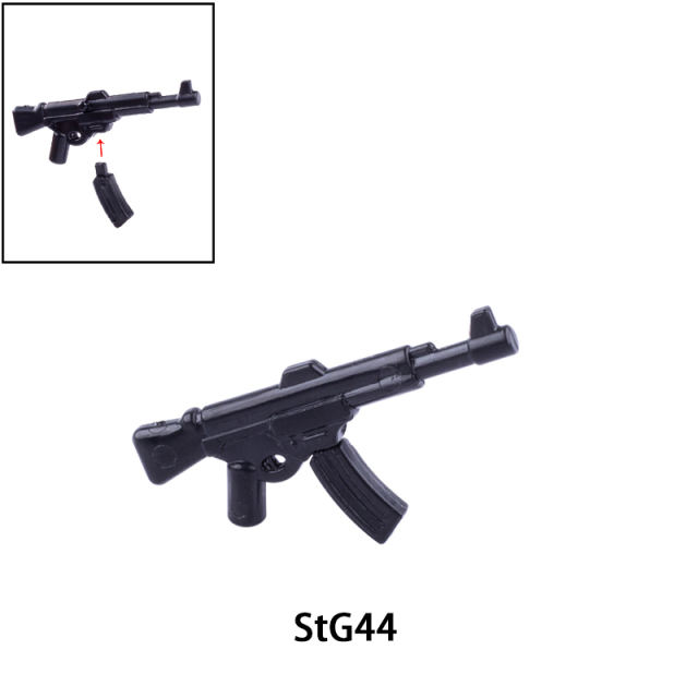 Modern Military StG44 Sturmgewehr 44 Maschinen Pistole Mini Submachine Weapon Gun Arms Weapon Building Blocks Germany Soldiers Army Special Forces  SWAT Police  Action Minifigures Accessories Assemble Educational DIY MOC Bricks Toys Gift for Childeren Boy