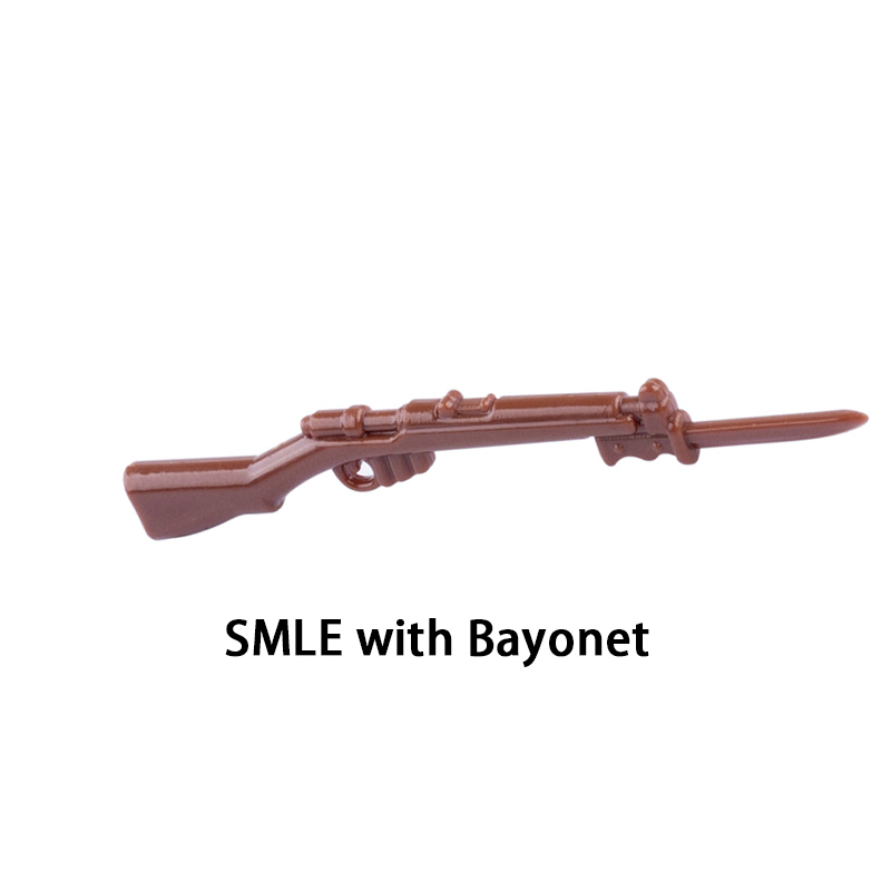 Second Boer War SMILE with Bayonet Arms Weapons Mini Gun Building Blocks UK Soldiers Army Special Forces SWAT Police Action Minifigures Accessories Assemble Educational DIY MOC Bricks Toys Gift for Children Boys