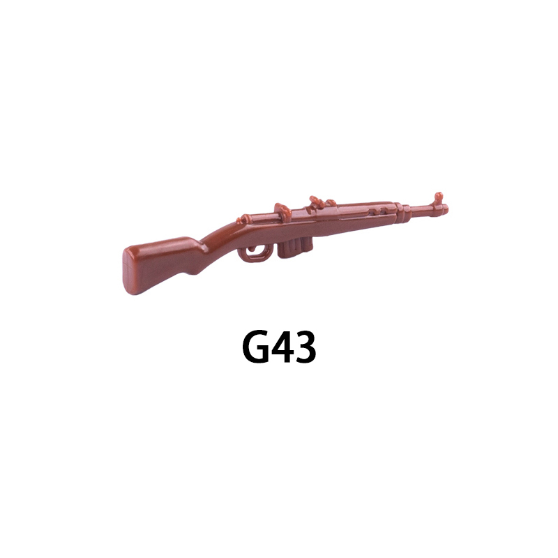 WW2 Gewehr 43 G43 Mini Arms Weapons Building Blocks Germany Soldiers Army Special Forces SWAT Police Action Minifigures Accessories Assemble Educational DIY MOC Bricks Toys Gift for Children Boys