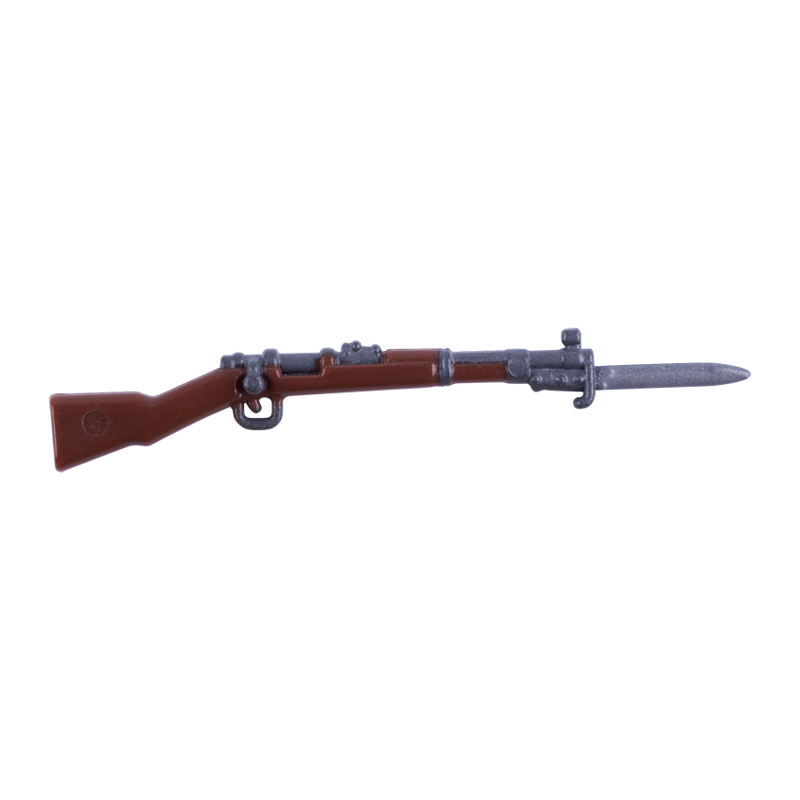 WW2 Military 98K with Bayonet Mini Gun Arms Weapon Building Blocks Germany UK Soldiers Army Special Forces SWAT Police Action Minifigures Accessories Assemble Educational DIY MOC Bricks Toys Gift for Childeren Boys