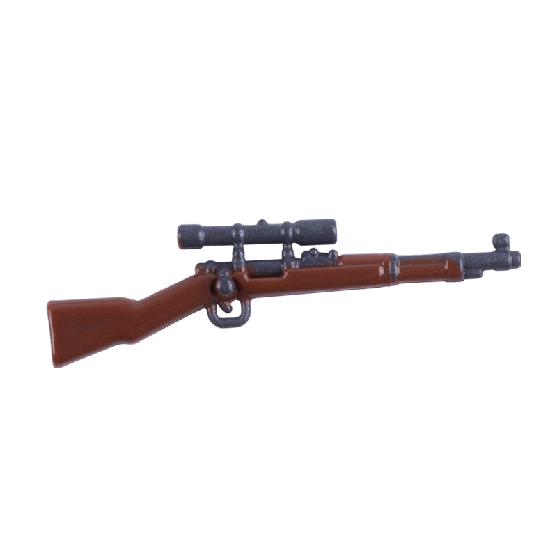WW2 Military GermanyMauser Kar 98k Sniper Rifle Mini Gun Arms Weapon Building Blocks UK Soldiers Army Special Forces SWAT Police Action Minifigures Accessories Assemble Educational DIY MOC Bricks Toys Gift for Childeren Boys