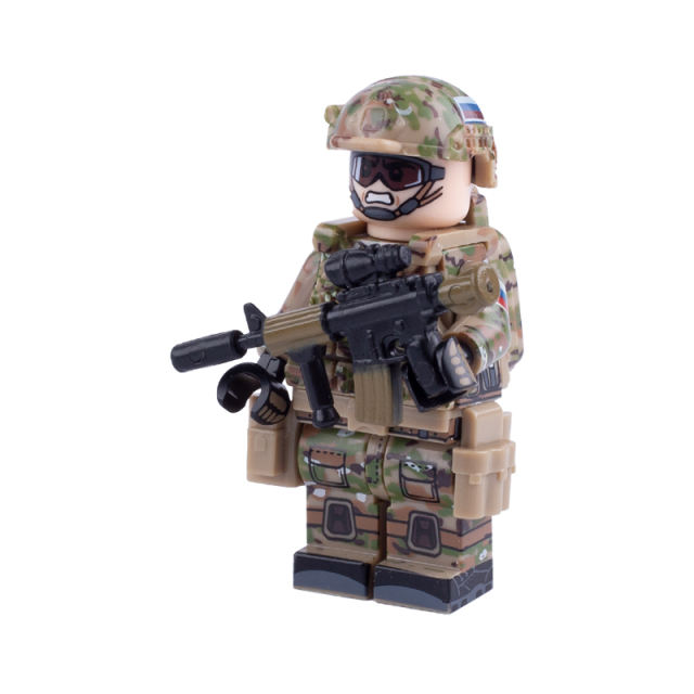 Modern Military M4 Carbine Mini Gun Weapon Arms Building Blocks US Navy SEALS Soldiers Army Special Forces Army SWAT Police  Action Minifigures Accessories Assemble Educational DIY MOC Bricks Toys Gift for Children Boys