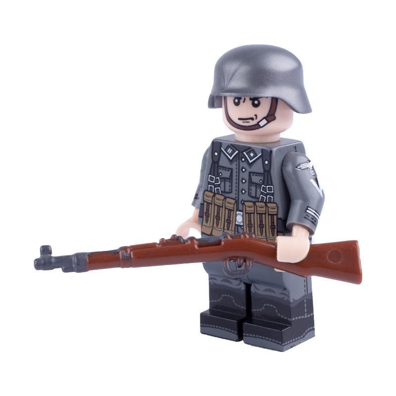WW2 Military 98k Mini Gun Arms Building Blocks Germany Soldiers Army Special Forces SWAT Police Action Minifigures Accessories Assemble Educational DIY MOC Bricks Toys Gift for Children Boys