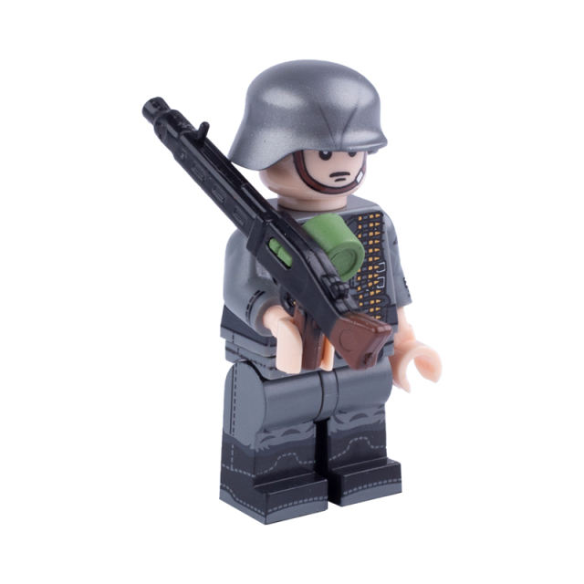WW2 Military MG42 Mini Gun Arms Weapon Building Blocks Germany Soldiers Army Special Forces  SWAT Police  Action Minifigures Accessories Assemble Educational DIY MOC Bricks Toys Gift for Childeren Boy