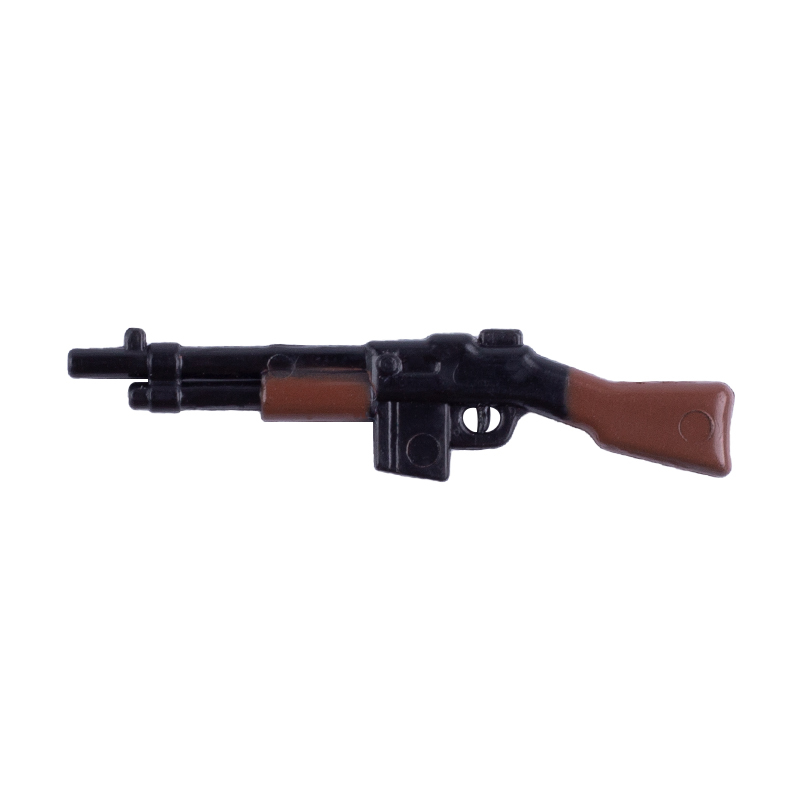 WW2 Military US BAR Browning Automatic Rifle Mini Gun Arms Weapon Building Blocks UK Soldiers Army Special Forces SWAT Police Action Minifigures Accessories Assemble Educational DIY MOC Bricks Toys Gift for Childeren Boys