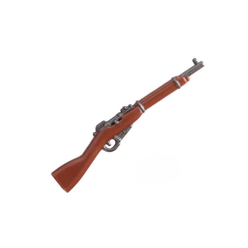 WW1 Military Mosin-Nagant Rifle Mini Gun Arms Weapon Building Blocks Russia Soldiers Army Special Forces SWAT Police Action Minifigures Accessories Assemble Educational DIY MOC Bricks Toys Gift for Childeren Boys