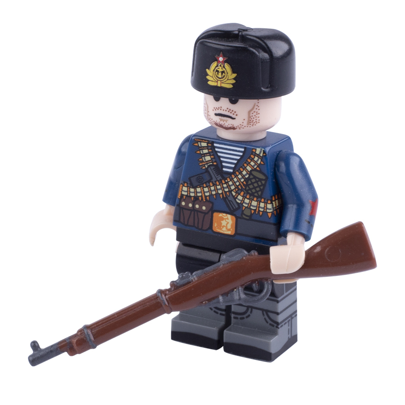 WW1 Military Mosin-Nagant Rifle Mini Gun Arms Weapon Building Blocks Russia Soldiers Army Special Forces SWAT Police Action Minifigures Accessories Assemble Educational DIY MOC Bricks Toys Gift for Childeren Boys