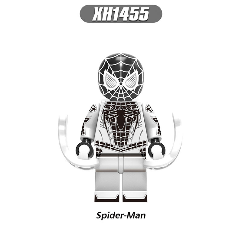 X0281 Super Heroes Marvel Avengers Spider-Man Series Agent Venom Minifigures Building Blocks Movies Stealth Suit Thor Spiderman Action Mini Figures Assemble MOC Bricks Toys Gift for Childre