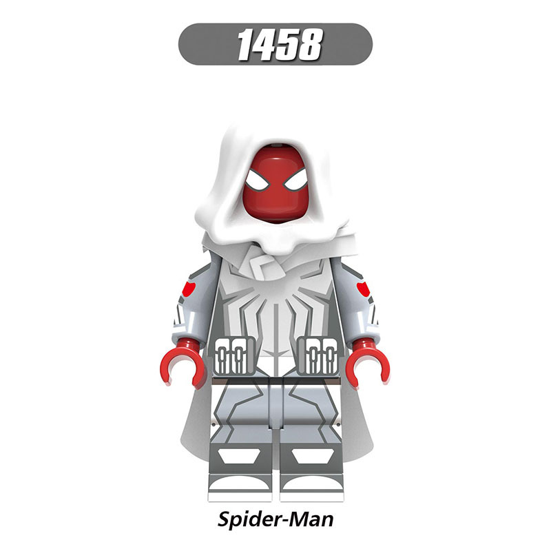 X0281 Super Heroes Marvel Avengers Spider-Man Series Agent Venom Minifigures Building Blocks Movies Stealth Suit Thor Spiderman Action Mini Figures Assemble MOC Bricks Toys Gift for Childre
