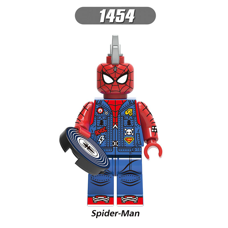 X0281 Super Heroes Marvel Avengers Spider-Man Series Agent Venom Minifigures Building Blocks Movies Stealth Suit Thor Spiderman Action Mini Figures Assemble MOC Bricks Toys Gift for Childre