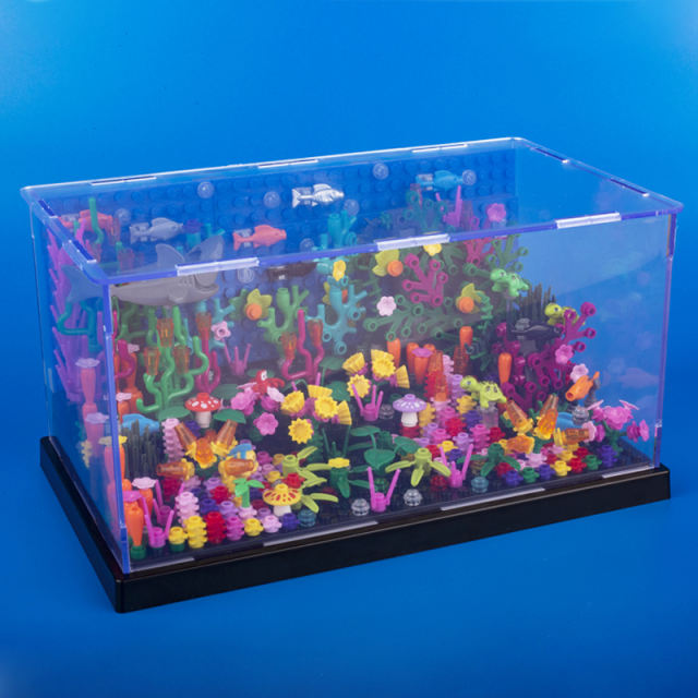MOC Underwater World Building Blocks Animals Shark Titanic Marine Aquarium Minifigs Accessories Educational Toys For Children Gift