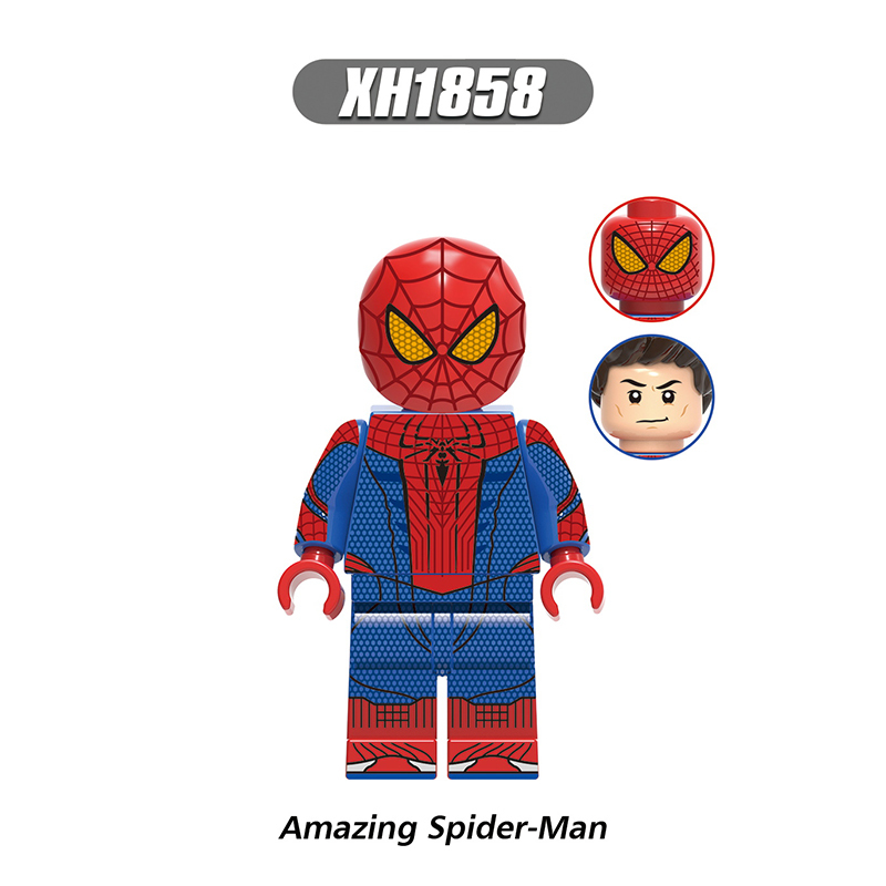 X0331 Super Heroes Minifigures Building Blocks MOC Assemble Action Marvel League Spider Man Set Bricks Model Toys Gift For Boys
