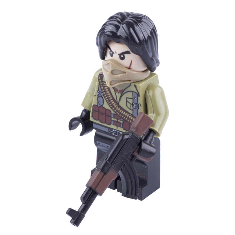 WW2 Military AKM Mini Arms Building Blocks Russia Soldier Weapons Gun Minifigs Army Accessory Bricks MOC Model Toys Gift for Boys