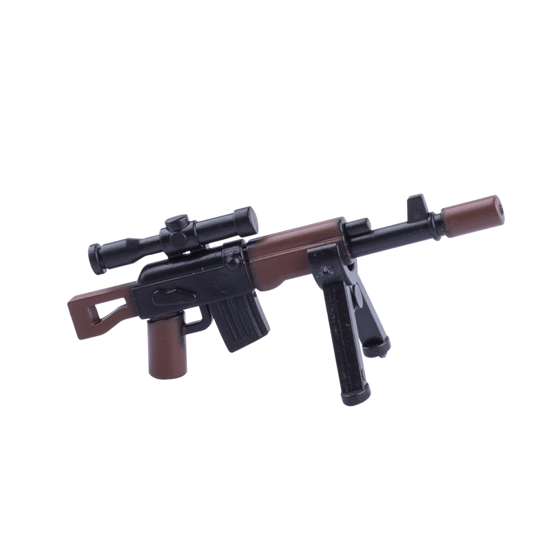 WW2 Military AKSVD Mini Arms Building Blocks Russia Soldier Weapons Gun Minifigs Army Accessory Bricks MOC Model Toys Gift for Boys
