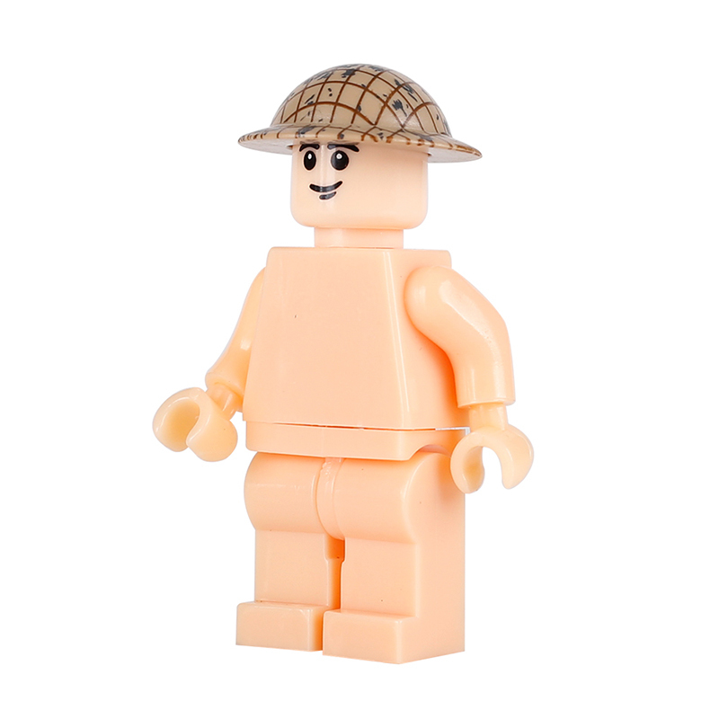MOC WW2 England MK2 Helmet Building Blocks Military Britain Soldier Minifigures Headgear Hats Caps Accessories Army Bricks Model Toys