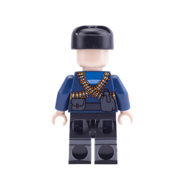 MOC WW2 Soviet Navy Soldier Building Blocks Military Marines Infantry Minifigures Weapons Gun Parts Army Bricks Model Toys For Boys