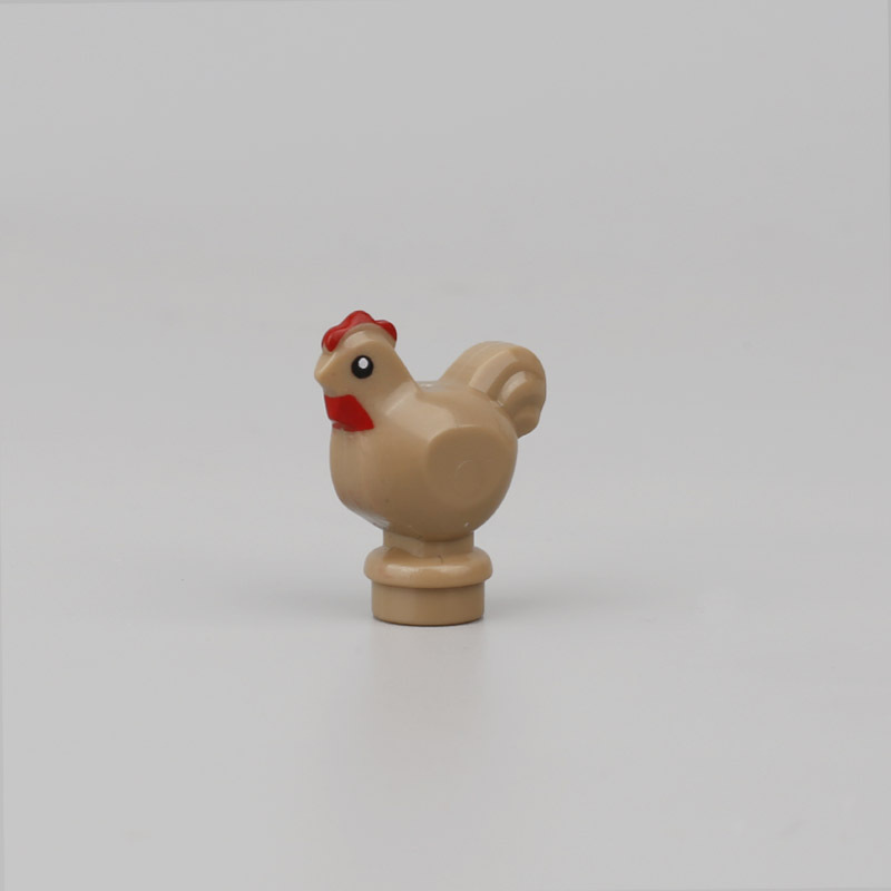 MOC City Animal Series Minifigures Chicken Building Blocks DIY Farm Zoo Accessories Bricks Toys For Children Compatible 95342