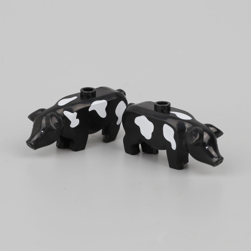 MOC City Animal Series Minifigures Pig Building Blocks