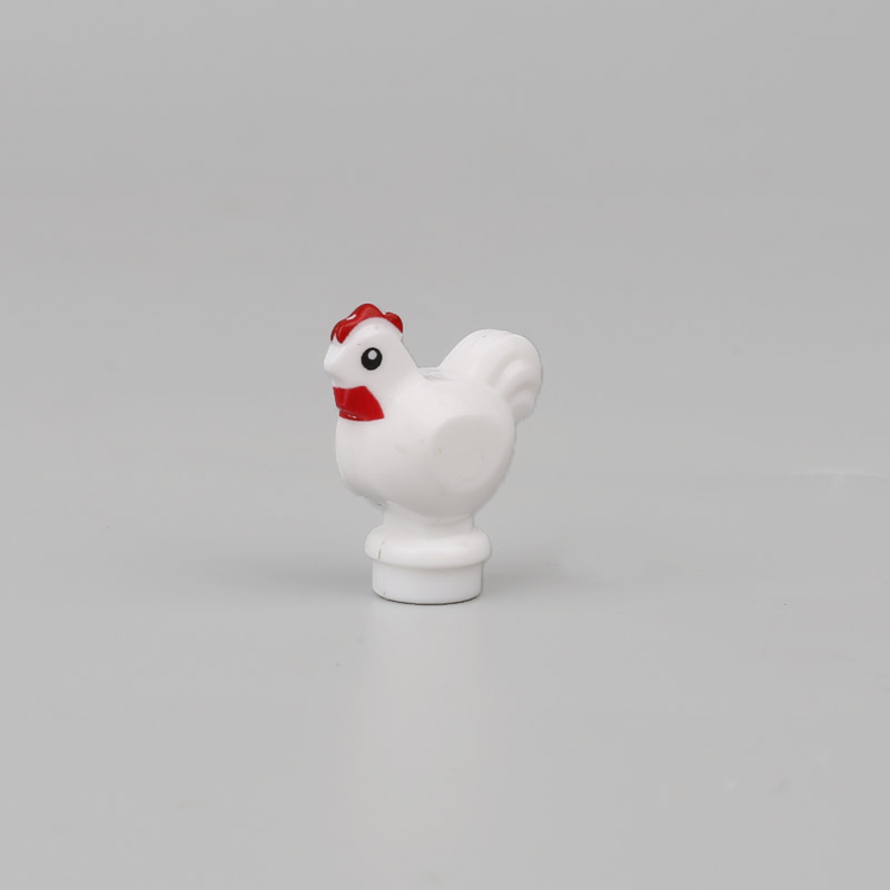 MOC City Animal Series Minifigures Chicken Building Blocks DIY Farm Zoo Accessories Bricks Toys For Children Compatible 95342