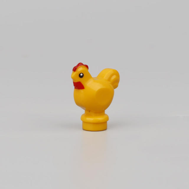 MOC City Animal Series Minifigures Chicken Building Blocks DIY Farm Zoo Accessories Bricks Toys For Children Compatible 95342