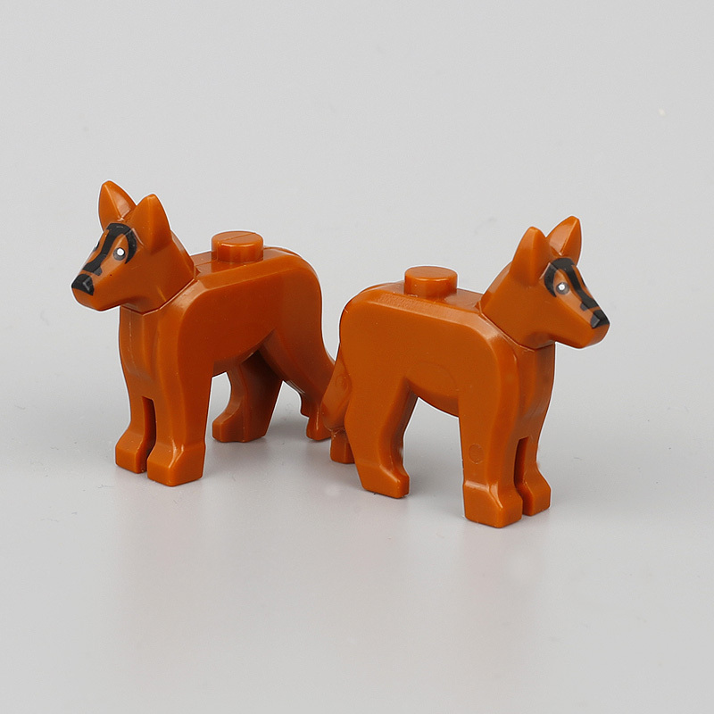 MOC City Animal Series Minifigures Dog Building Blocks Farm Zoo Figures Accessories Bricks Toys For Children Compatible 92586