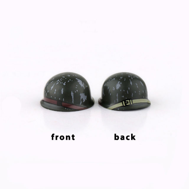 MOC WW2 US Soldier Minifigures M1 Helmet Belt Building Blocks Military Army Headgear Caps Hats Accessories Bricks Model Toys