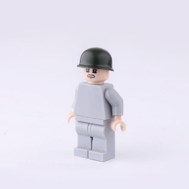 MOC WW2 US Soldier Minifigures M1 Helmet Building Blocks Military Army Headgear Caps Hats Accessories Bricks Model Toys