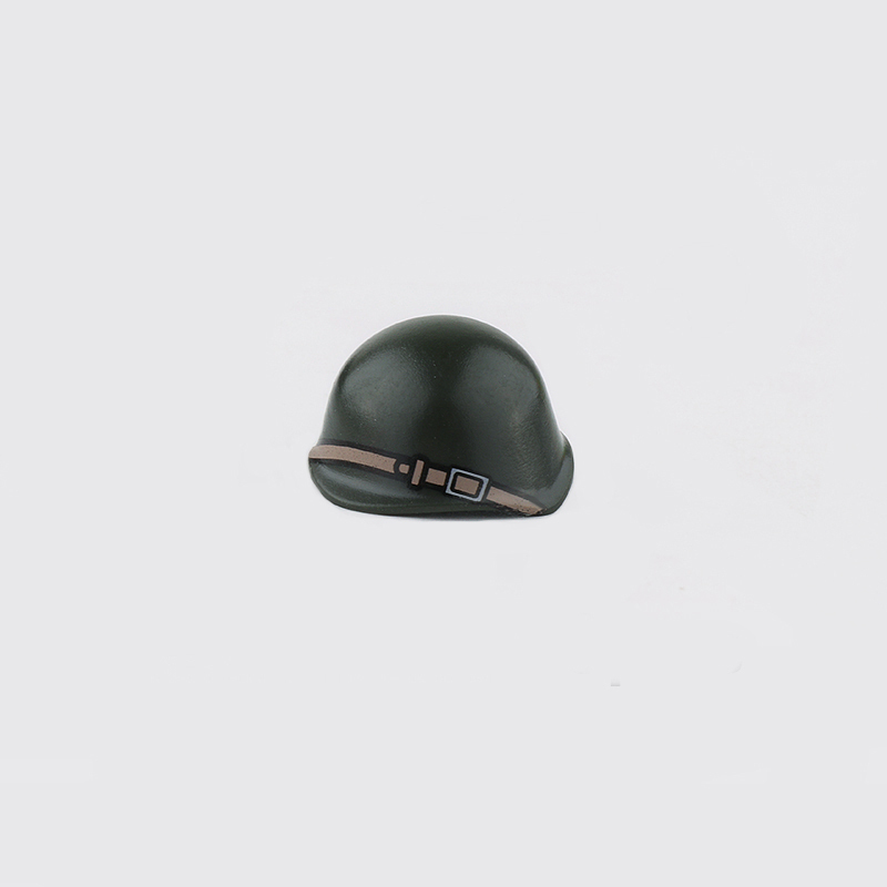 MOC WW2 Soviet Soldier Minifigures 40 Helmet With Belt Building Blocks Military Army Caps Hats Headgear Parts Bricks Model Toys