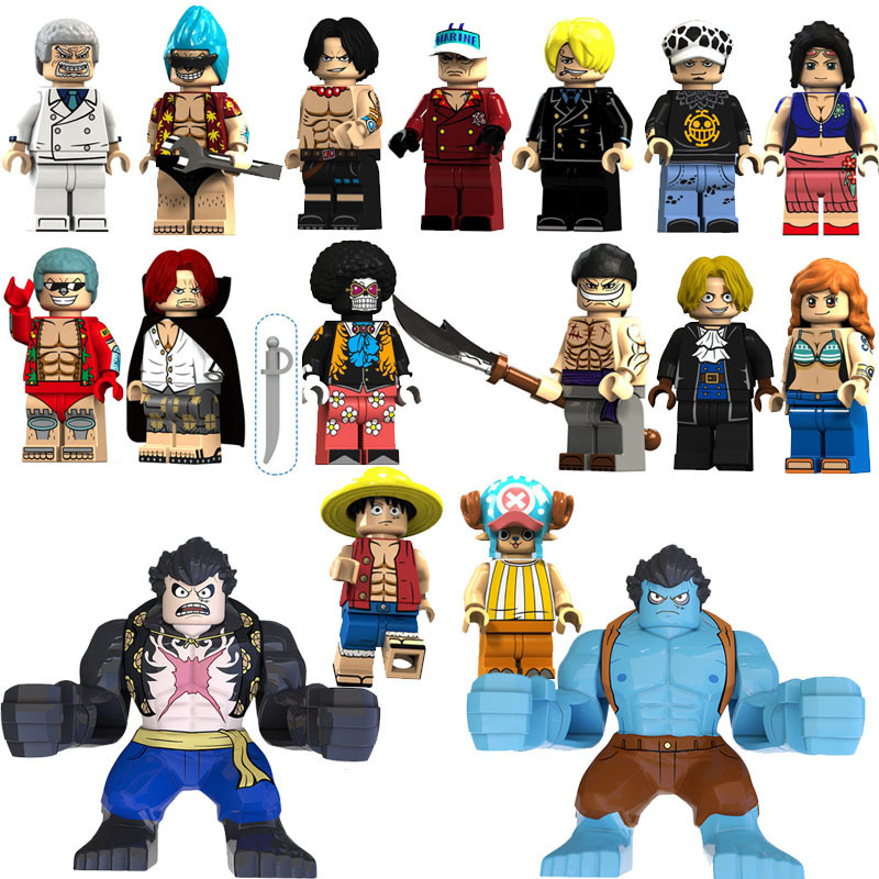 Set One Piece Compatible Lego Monkey Luffy Rey Chopper Zoro