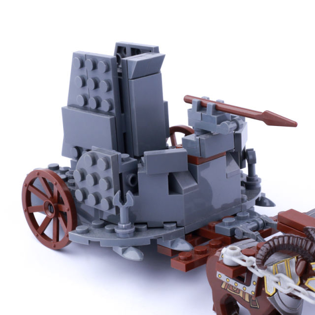 MOC Lord Of The Rings Minifigures Medieval Wild Boar Horned Sheep Chariot Building Blocks Orcs Dwarf Weapon Parts Bricks Toys