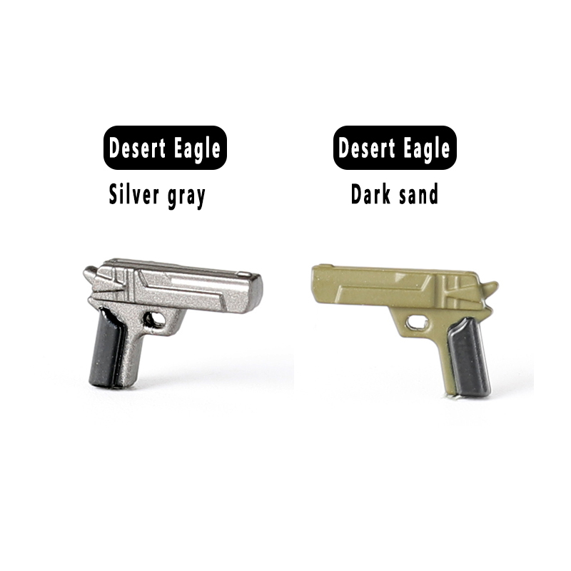 MOC Modern Army Soldiers Minifigures Desert Eagle Guns Building Blocks Military Weapon Accessories Bricks Model Toys For Boys