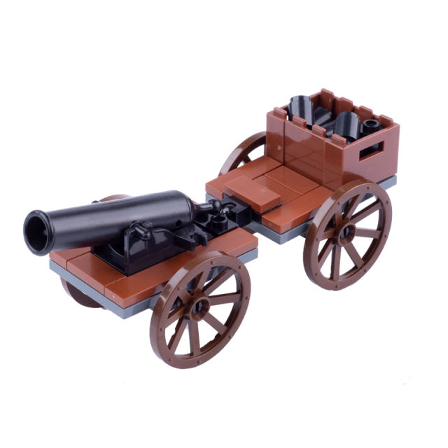 MOC Medieval Soldiers Minifigures Artillery Building Blocks Cannon Qing Dynasty Army Military Weapon Parts Bricks Model Toys
