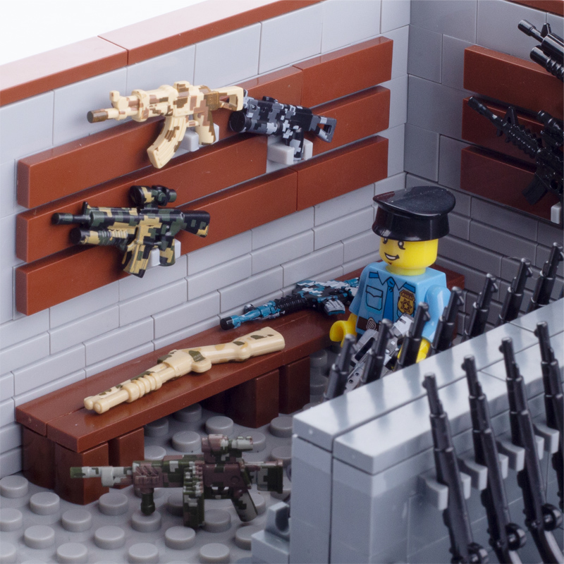 bacon skuespillerinde fortjener MOC WW2 Army Soldiers Minifigures M4A1 Guns Building Blocks Bricks Toys