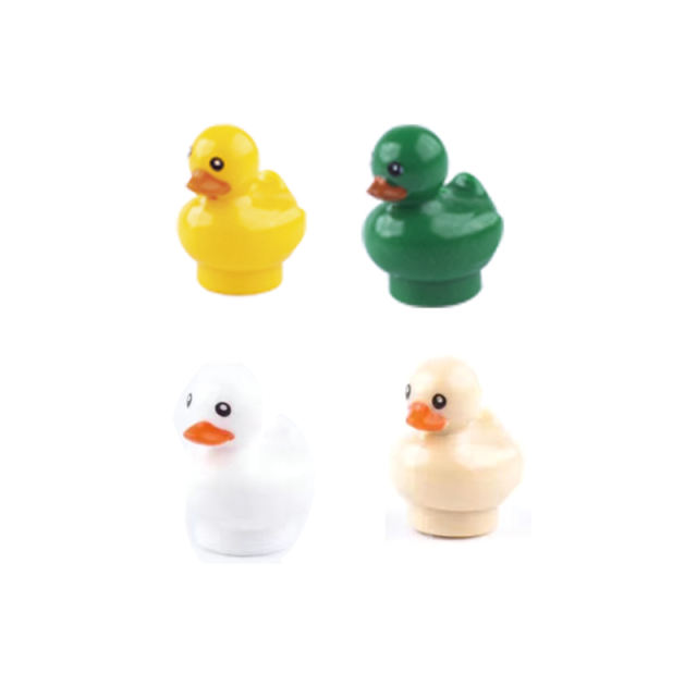 MOC City Animal Series Minifigures Duck Building Blocks Zoo DIY Accessories Bricks Modle Toys For Children Compatible 49661