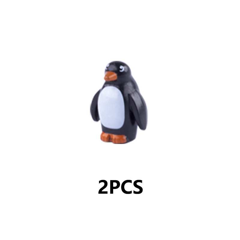 MOC City Animal Series Minifigures Penguin Building Blocks Antarctic Parts DIY Bricks Modle Toys For Children Compatible 26076